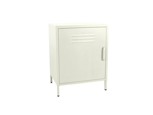 MaximaVida Metall-Schrank Finn 52 x 40 x 67 cm Elfenbein von MaximaVida