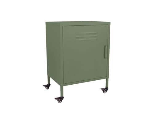 MaximaVida Metallspindschrank Finn 52 x 40 x 67 cm Olivgrün von MaximaVida
