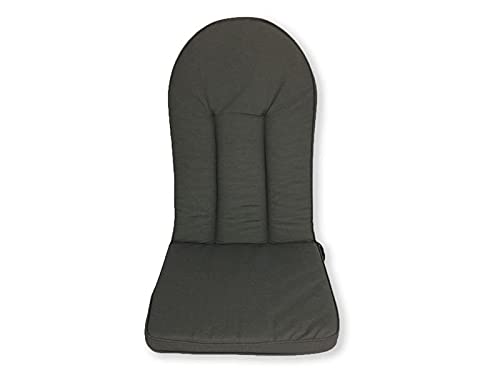 MaximaVida Sitzauflage für Adirondack Gartenstuhl oder Gartenbank, anthrazit - wasserabweisend von MaximaVida