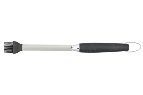 Maximex BBQ Premium Silikon Pinsel extra lang - für sicheres Arbeiten, Edelstahl rostfrei, 4.2 x 43 x 2.4 cm, Silber matt von Maximex