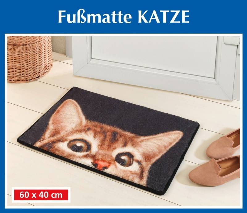 Maximex Fußmatte Fußmatte KATZE 60x40x1,5 cm, Höhe: 1.50 mm von Maximex