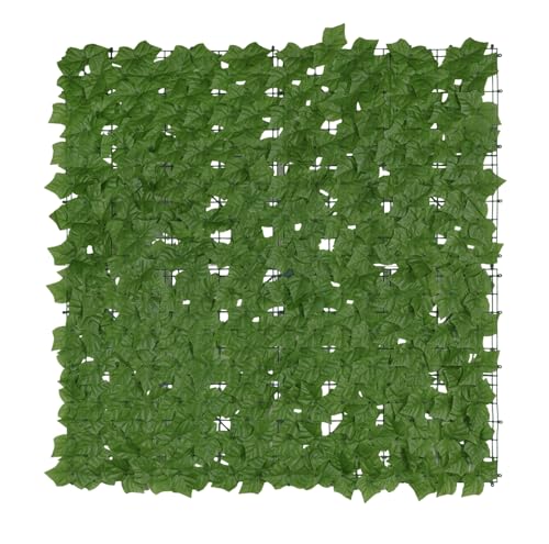 Garten-Sichtschutz Mod. Efeu Künstlicher Efeu-Sichtschutz grün für Garten als Sichtschutzmatte aus PE Polyester Nylon 100x100 cm Grün von Maximex
