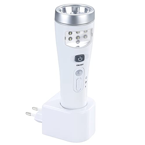 Maximex LED Sensor-Nachtlicht & Handleuchte - Energiesparendes Nachtlicht mit 3 Leuchtmodi, Kunststoff (ABS), 17 x 10 x 5 cm, Weiß von Maximex