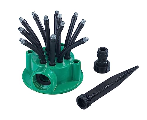 Maximex Gartensprinkler mit Flexi-Armen, 12 Flexible Arme, bewässert gezielt Beet & Rasen, wassersparend von Maximex