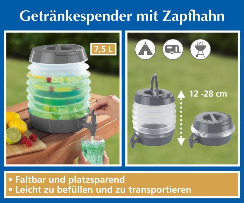 Maximex Getränkespender Getränkespender mit Zapfhahn Fassungsvermögen ca. 7,5 Liter Höhe bis z von Maximex