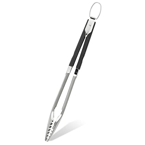 Maximex BBQ-Zange extra lang - für sicheres Arbeiten, Edelstahl rostfrei, 5 x 45 x 4.1 cm, Silber matt von Maximex