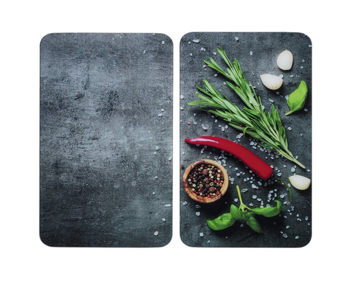 Maximex Herd-Abdeckplatte, Glas, (2er-set, bestehend aus 2 Herdabdeckplatten) von Maximex