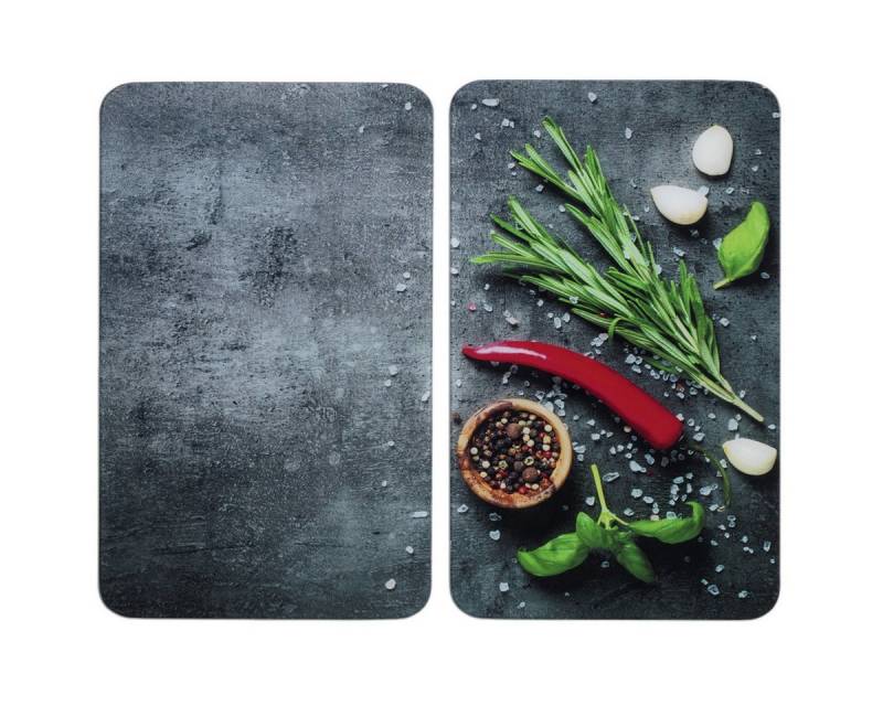 Maximex Herd-Abdeckplatte, Glas, (2er-set, bestehend aus 2 Herdabdeckplatten) von Maximex