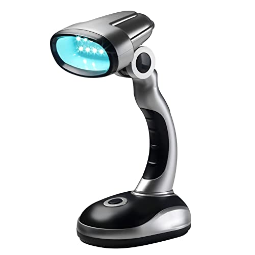 Maximex LED Hand- & Standlampe, kabellose Lampe, flexibel einsetzbar, leuchtet mit 12 LEDs ultrahell und energiesparend, schwenkbarer Kopf, ergonomischer Griff, Maße (B x H x T): 20 x 7,7 x 10,8 cm von Maximex
