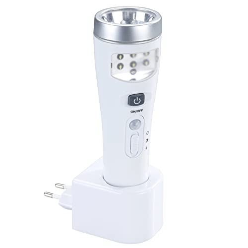 Maximex LED-Sensor-Nachtlicht mit Ladestation, energiesparende Nachtleuchte mit Bewegungs- & Dämmerungssensor, inkl. 3 Leuchtmodi & 17 LEDs, bis 3 Stunden Umgebungsbeleuchtung, kompakt für unterwegs von Maximex