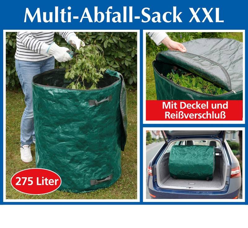 Maximex Müllsack Maximex Multi-Abfall-Sack XXL - Gartensack zum Transport von Grünsc von Maximex