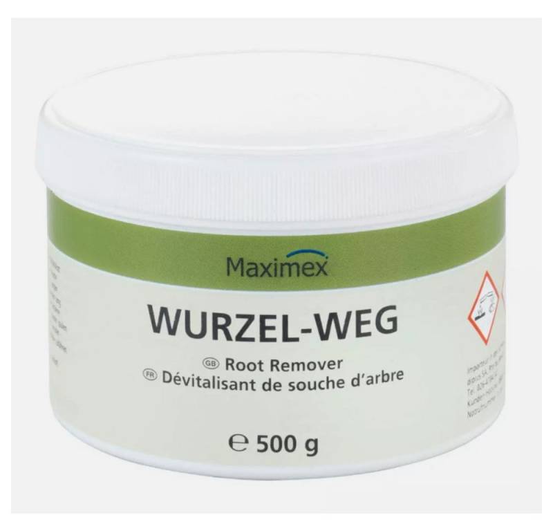 Maximex Pflanzen-Pilzfrei Wurzel weg Entferner, 500 g, 0.5 l, 500 ml, Spar-Set, 1-St., entfernen Sträucher Bäume Erde, für Wurzeln Vernichter Bäume von Maximex