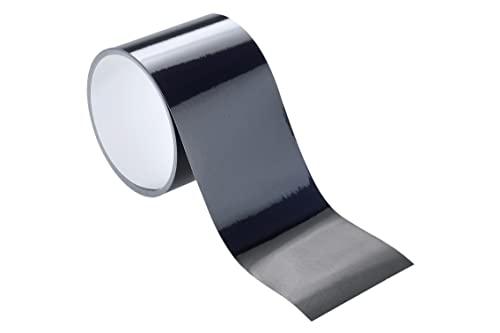 Maximex Reflektionsband 2m - Zuschneidbares Reflektionsband für mehr Sicherheit im Dunkeln, Polyester, 2000 x 5 cm, Schwarz von Maximex