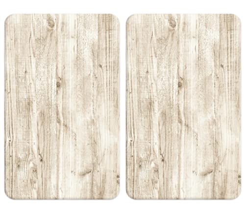 WENKO Herdabdeckplatte Universal Natural Look, 2er Set Herdabdeckung für alle Herdarten, Gehärtetes Glas, 30 x 52 cm, Mehrfarbig WENKO Herdabdeckplatte Universal Natural Look, 2er Set Herdabdeckung für alle Herdarten, Gehärtetes Glas, 30 x 52 cm, Mehrfarbig von WENKO