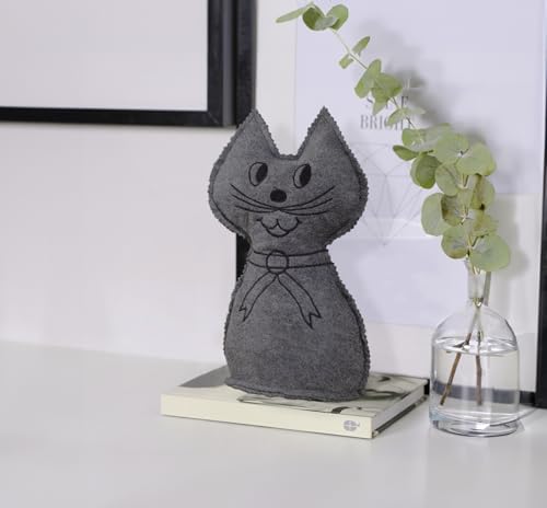 Raumentfeuchter Mod. Katze 2er Set 1 kg kombiniert Raumentfeuchter und Türstopper wiederverwendbar wirkt bis 3 Monate Maße 12 x 27 x 13 cm von Maximex