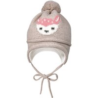 MAXIMO Strickmütze mit Reh Motiv mit Pompon und Bindeband MAXIMO Strickmütze mit Reh Motiv mit Pompon und Bindeband von Maximo