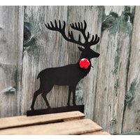 Dekohirsch Schwarzwald Mit Bollenhut von MaxinesEselstall