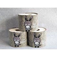 Ein Klopapierrollenhalter, Toilettenpapierverstecker, Wollfilz Mit Eselmotiv von MaxinesEselstall
