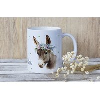 Kaffeetasse, Keramikbecher Eselliebe von MaxinesEselstall