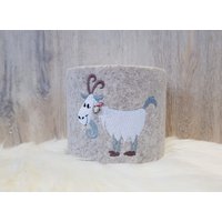 Klopapiermanschette Mit Ziege von MaxinesEselstall