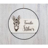 Türschild, Personalisiert Mit Esel von MaxinesEselstall
