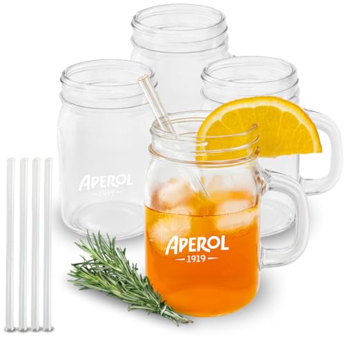 Maxito Aperol Gläser mit Glasstrohhalmen von hervorragender Qualität mit 360 ml im 4er Set als Geschenke für Frauen oder Aperol Geschenk - Aperol Spritz Gläser Maxito Aperol Gläser mit Glasstrohhalmen von hervorragender Qualität mit 360 ml im 4er Set als Geschenke für Frauen oder Aperol Geschenk - Aperol Spritz Gläser von Maxito
