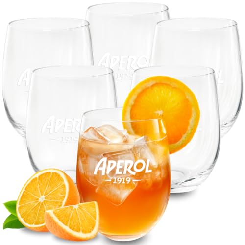 Maxito Aperol Gläser von hervorragender Qualität mit 500 ml im 6er Set als Geschenke für Frauen oder Aperol Geschenk - Aperol Spritz Gläser - Cocktail von Maxito