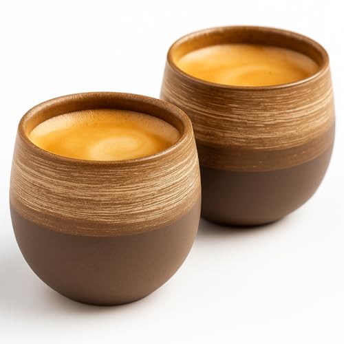 Maxito Espressotassen ∣ 2er Set mit 80 ml ∣ Modernes Design für Espresso aus Keramik ∣ Ideal als Espressotassen Set von Maxito