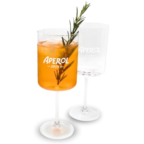 Maxito Original Aperol Spritz Gläser ∣ 2er Set ∣ Modernes Design für Cocktail Gläser ∣ Ideal als Aperol Spritz Geschenkset ∣ Aperol Geschenk ∣ Trinkgläser Set von Maxito