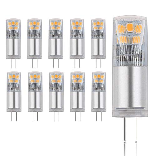 Maxkomfort 10x G4 LED Leuchtmittel 2,45W AC/DC warmweiß 3000K Lampen Stecklampe Halogen Ersatz SMD 250 Lumen 10er Pack DE-Händler von Maxkomfort