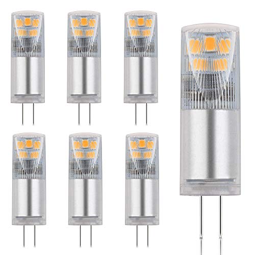 Maxkomfort 5x G4 LED Leuchtmittel 2,45W AC/DC warmweiß 3000K Lampen Stecklampe Halogen Ersatz SMD 250 Lumen 6er Pack DE-Händler von Maxkomfort