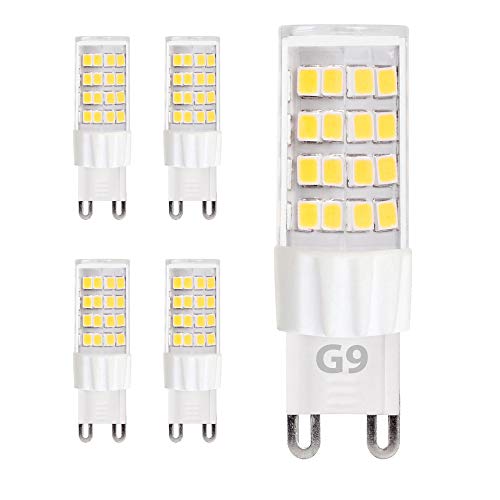 Maxkomfort 5x G9 LED Leuchtmittel 5W 230V warmweiß 3000K Lampen Stecklampe Halogen Ersatz SMD 450 Lumen 5er Pack DE-Händler von Maxkomfort