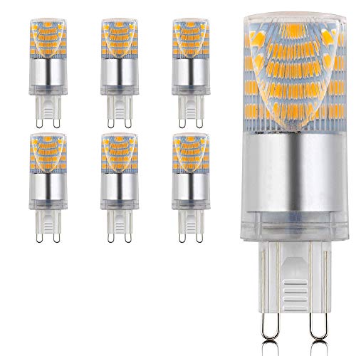 Maxkomfort 6x G9 LED Leuchtmittel 4W 230V warmweiß 3000K Lampen Stecklampe Halogen Ersatz SMD 380 Lumen von Maxkomfort