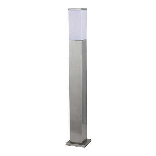 Maxkomfort E27 Aussen Standleuchte aus Edelstahl 80 cm eckig Standleuchte Aussenstandlampe Standlampe Aussenstandleuchte E27 Fassung 446 von Maxkomfort