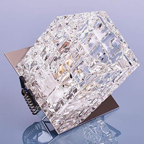 Glas Einbaustrahler mit G9 Fassung 230V Spot Deckenleuchte Deckenspot Einbauleuchte Kristall Einbauspot, Design 10 Glas Einbaustrahler mit G9 Fassung 230V Spot Deckenleuchte Deckenspot Einbauleuchte Kristall Einbauspot, Design 10 von max K O M F O R T