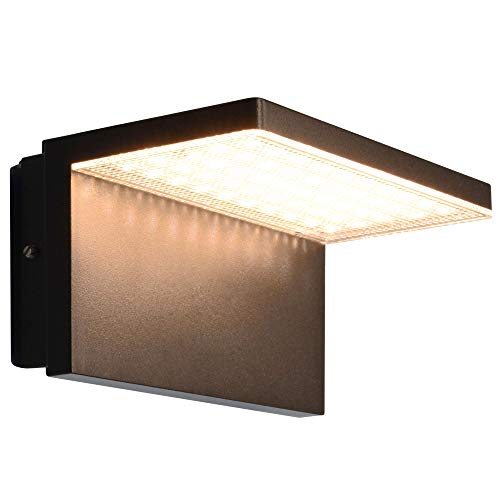 Maxkomfort LED Außenwandleuchte 10W warmweiß schwarz Wandlampe Wandleuchte Außenlampe Lampe 1744A von Maxkomfort