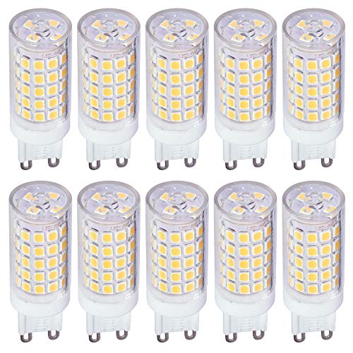 Maxkomfort 10x G9 LED Leuchtmittel 5W 230V warmweiß 2900K Lampen Stecklampe Halogen Ersatz SMD 520 Lumen 10er Pack von Maxkomfort