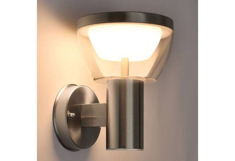 Maxkomfort Außen-Wandleuchte Wandleuchte 309A, ohne Bewegungsmelder, LED fest integriert, Warmweiß, 3000K, Außenwandleuchte von Maxkomfort