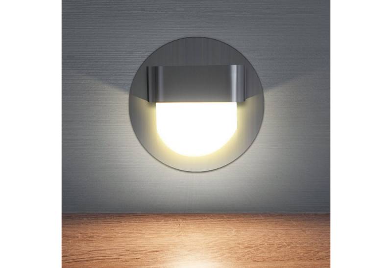 Maxkomfort LED Wandstrahler 6101-6102, LED fest integriert, 3000K, Warmweiß, LED, Einbauleuchte, Wandeinbauleuchte, Wandleuchte, Treppenbeleuchtung, Stufenlicht, Einbauspots, Strahler, Lampe, Wandbeleuchtung, Nachtlicht, Stufenbeleuchtung, Stufen Licht von Maxkomfort