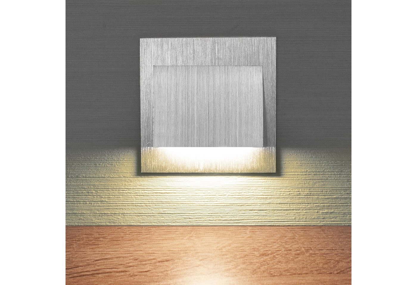 Maxkomfort LED Wandstrahler 6106, LED fest integriert, 3000K, Warmweiß, LED, Einbauleuchte, Wandeinbauleuchte, Wandleuchte, Treppenbeleuchtung, Stufenlicht, Einbauspots, Strahler, Lampe, Wandbeleuchtung, Nachtlicht, Stufenbeleuchtung, Stufen Licht von Maxkomfort