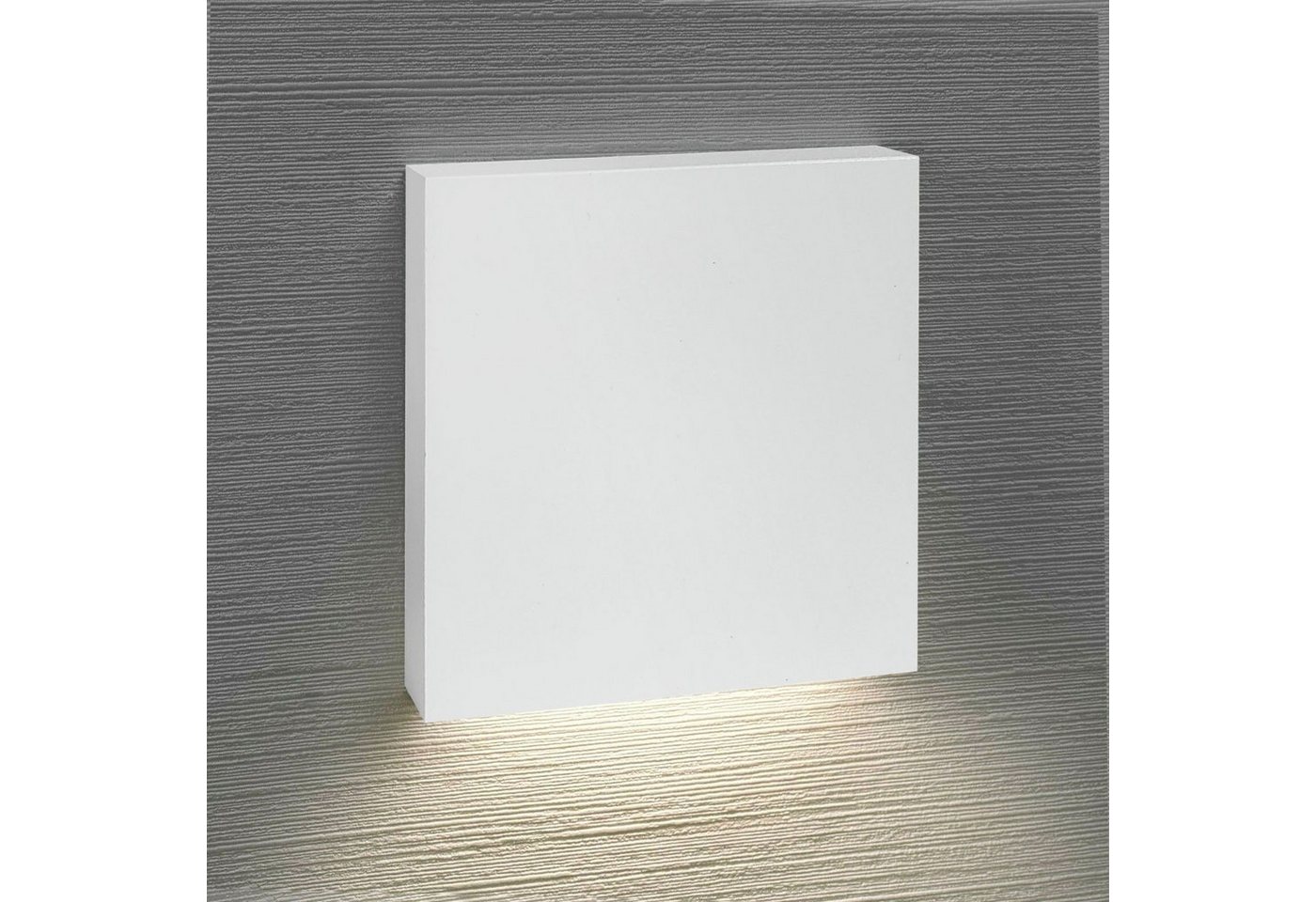 Maxkomfort LED Wandstrahler 6190S, LED fest integriert, 3000K, Warmweiß, Wandeinbauleuchte, Treppenbeleuchtung, Stufenlicht, Nachtlicht von Maxkomfort