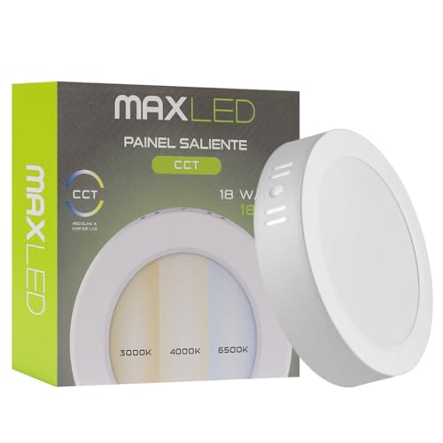 Maxled, Light is Led! 18W Klein Hell LED Deckenleuchte Flach Rund Decke Lampe Ø175mm Deckenlampe Panel 1850lm Badlampe 3CCT 3000K-6500K Dimmbar Warmweiß/Neutralweiß/Kaltweiß 220V-240V Weiß Maxled, Light is Led! 18W Klein Hell LED Deckenleuchte Flach Rund Decke Lampe Ø175mm Deckenlampe Panel 1850lm Badlampe 3CCT 3000K-6500K Dimmbar Warmweiß/Neutralweiß/Kaltweiß 220V-240V Weiß von Maxled, Light is Led!