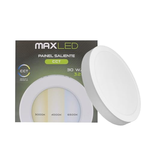 Maxled, Light is Led! 30W Klein Hell LED Deckenleuchte Flach Rund Decke Lampe Ø299mm Deckenlampe Panel 3200lm Badlampe 3CCT 3000K-6500K Dimmbar Warmweiß/Neutralweiß/Kaltweiß 220V-240V Weiß Maxled, Light is Led! 30W Klein Hell LED Deckenleuchte Flach Rund Decke Lampe Ø299mm Deckenlampe Panel 3200lm Badlampe 3CCT 3000K-6500K Dimmbar Warmweiß/Neutralweiß/Kaltweiß 220V-240V Weiß von Maxled, Light is Led!