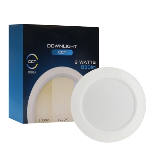 Maxled, Light is Led! 9W LED Einbaustrahler 230V, Ø117mm, 830LM Spots Deckenleuchte Dimmbar 3000K-6500K Warmweiß Neutralweiß Kaltweiß Ultra Flach Deckenspots Einbauleuchten Lochmass 93-102mm von Maxled, Light is Led!