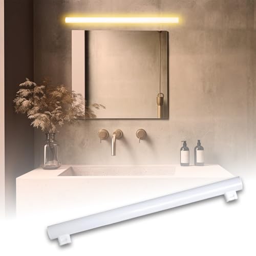 Maxled, Light is Led! LED Linienlampe S14S 50cm, 1100lm 12W Ersetzt 90W Glühlampe LED-Lampe 2700K Warmweiß 180° LEDs Röhre 2 Sockel für Küche Badezimmer Spiegelleuchte Nicht Dimmbar von Maxled, Light is Led!