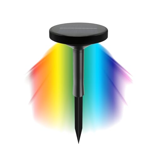 Maxled, Light is Led! LED Solarlampen, RGB-Solarlampe für außen 30lm Dusk to Dawn Licht Sensorik Solarleuchte IP65 Wasserdicht LED Solarleuchten für außen, Terrasse, Rasen, Garten, Hof, Wege von Maxled, Light is Led!