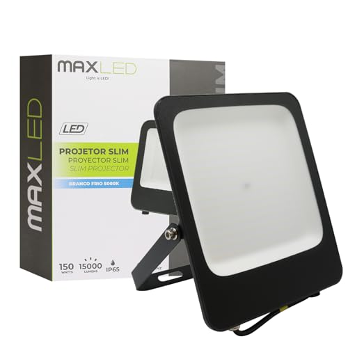 Maxled, Light is Led! LED Strahler Außen 150W, Flutlicht 5000K Kaltweiß 15000LM Scheinwerfer Außenwandleuchten IP65 Wasserdichte Flutlichtstrahler für Hinterhof, Garten, Garage, Sportplatz, Hof Fluter von Maxled, Light is Led!