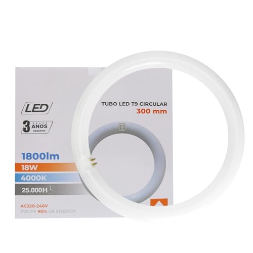 Maxled, Light is Led! LED TUBE T9 Ø30CM, Ringförmige LED Röhre 18W Warmweiß 4000K 1800LM G10Q Sockel Fassung Hell Leuchtröhre PC Deckenleucht Alternative für Klassische T9-Leuchtstofflampen von Maxled, Light is Led!
