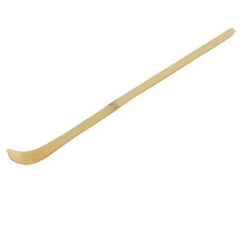 Maxmoral Länge 18 cm, handgefertigter Matcha-Löffel aus Bambus mit Hakenform, Tee-Set, Zubehör zum Schöpfen von Kaffeesatz und losem Tee von Maxmoral