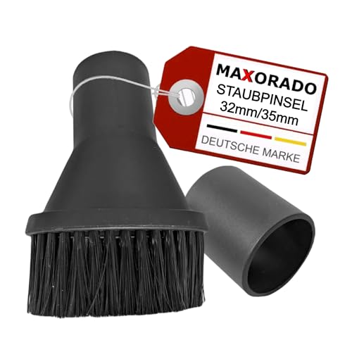 Maxorado 35mm Staubsauger Staubpinsel Ersatzteil für kompatibel mit Lidl Parkside Nass- Trockensauger PNTS 1500 D5 1400 H4 F2 PNTSA 20-L C4 1300 C3 B3 20-Li A1 Bürste Aufsatz Möbelpinsel Reinigung von Maxorado